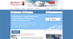 Desktop Screenshot of es.snow-forecast.com