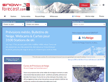 Tablet Screenshot of fr.snow-forecast.com